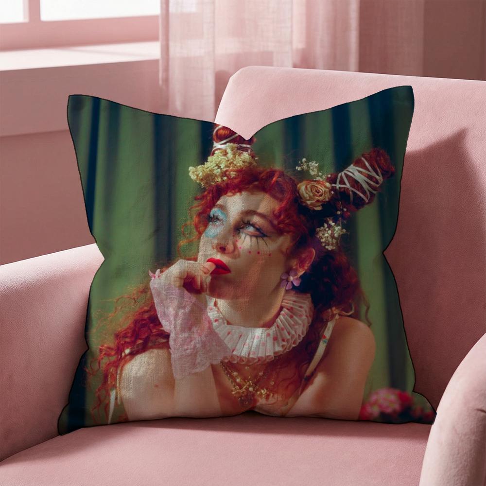 C-Chappell R-Roan Cushion Cover Multi-Scene Pillow Cover for Home & Car - Reversible, Soft & Durable for Daily Use