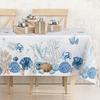Blue Ocean Tablecloth for Table Decor Summer Under The Sea Tropical Coral Seashell Kitchen Dining Table Cloth Party Decorations