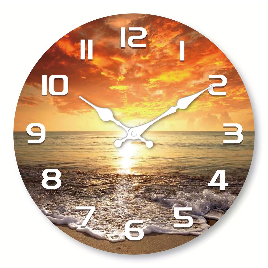 11 inch popular simple clock retro wooden wall clock living room silent clock wall clock