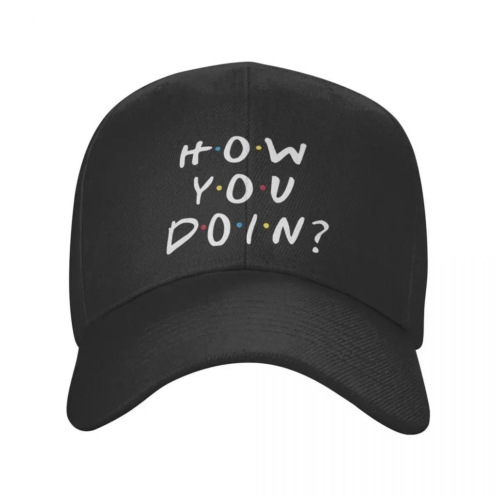 Vlastní baseballová čepice s vtipnou citací ze seriálu Přátelé, venkovní, unisex, nastavitelná pro ženy, 'How You Doin' Dad Hat, podzimní Snapback čepice