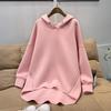 2023 Korean Autumn Women Hooded Zipper Sweatshirt Loose Lightweight Long Sleeve Jacket