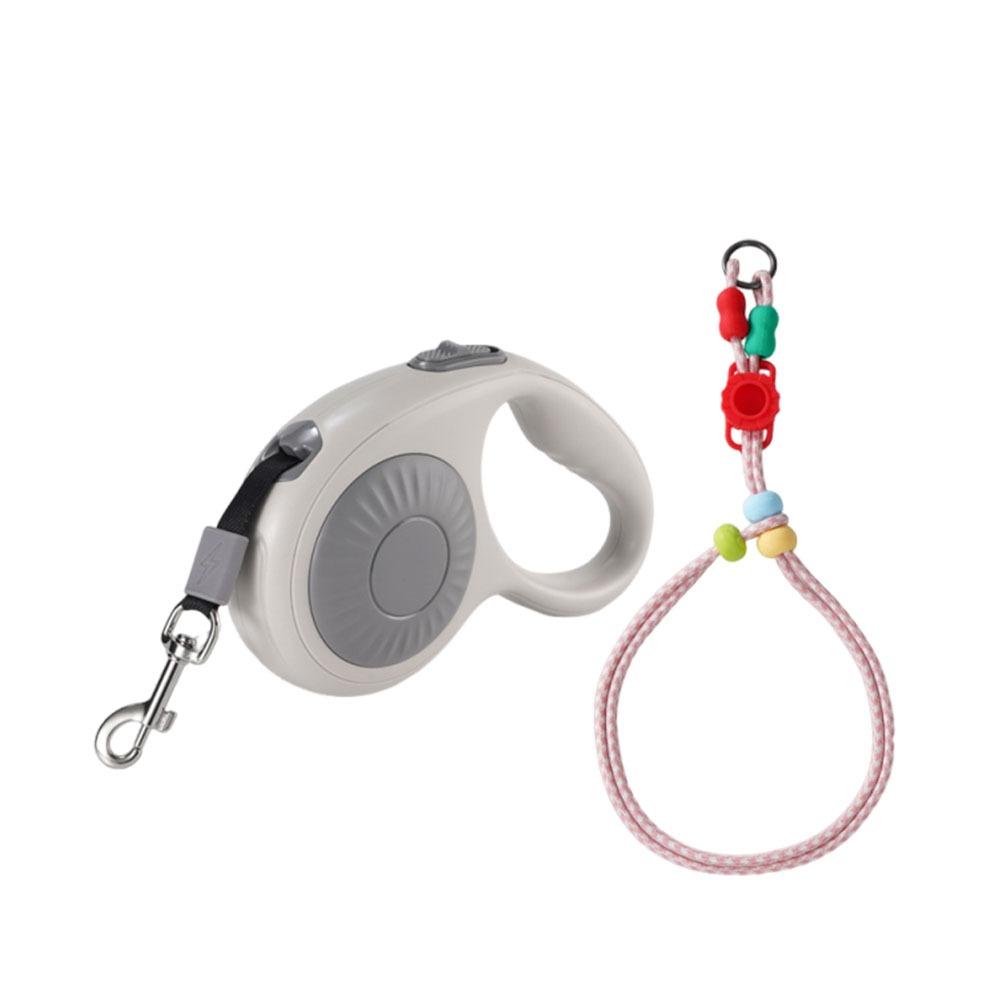 

3m Retractable Dog Leash Adjustable Dogs Auto Retractable Belt Pet Supplies Dog Walking Leash Cats сірий