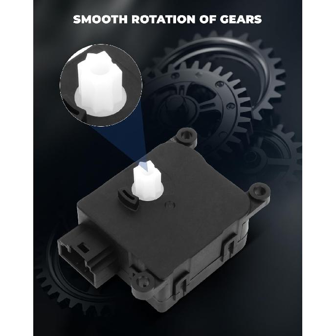 LUJUNTEC 2PCS Blend Door Actuator Replaces 604-037 Replacement for Dodge Nitro 2007-2011 for Jeep Liberty 2008-2012, Air Door Actuator, HVAC Blend