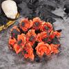 Gothic Halloween Artificial Rose 38cm Fake Flower Photo Props Spider Rose Bouquet  Vase Arrangement