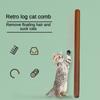 Wood Lengthening Cat Comb Retro Portable Professional Pet Cat Grooming Comb Convenient Storage Dog Hair Trimmer Cleaning Hair Pet Cleaning Products