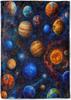 Galaxy Planet Fleece BlanketColorful Outer Space Sci Fi Fans Throw BlanketsSoft Cozy Lightweight Ideal for Bed Living Room