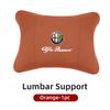 For Alfa Romeo Car Sticker Leather Car Seat Neck And Back Pillow Breathable Accessories For Alfa Romeo 159 Giulietta Giulia 147LG9 