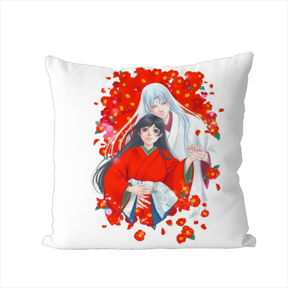 Inuyasha Pillow Case For Car Sofa Decorative Home Doublesided Print Plush Square Throw Pillow Cushion Cover