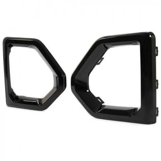 HECASA Pair Fog Light Bezel Cover For GMC Sierra 1500 Denali -#84176752