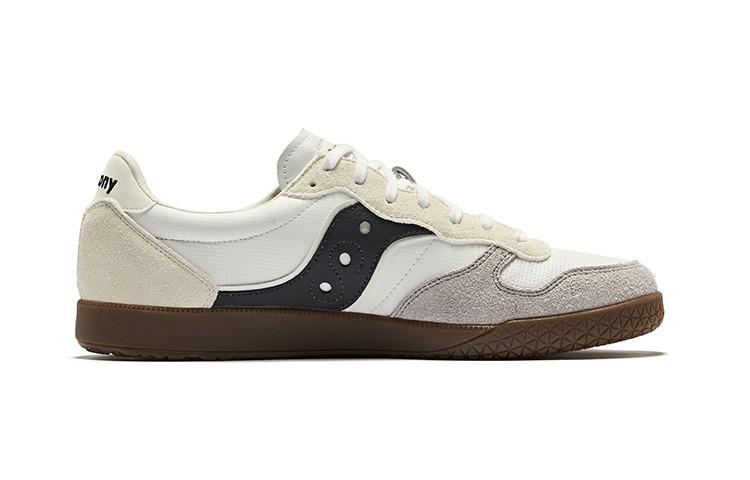 Saucony Low Top Casual Training Running Shoes Unisex White Gray Black - S79057-1