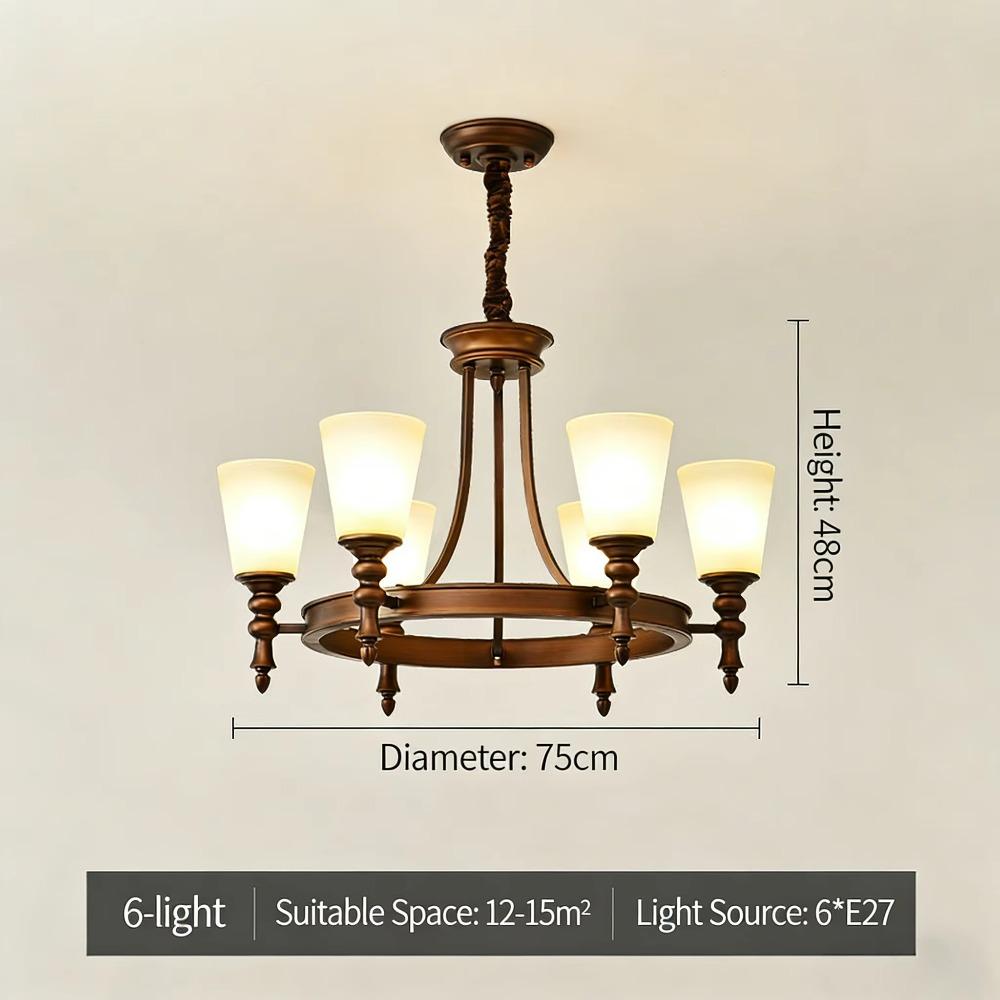 Retro Led Pendant Light Home Decoration Living Room Master Bedroom Dining Room Kitchen Hotel Light Fixture