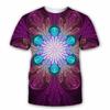 Summer Colorful Trippy Print T-Shirts O-Neck Short Sleeve Oversized Harajuku Men's and Women's Unisex T-shirts