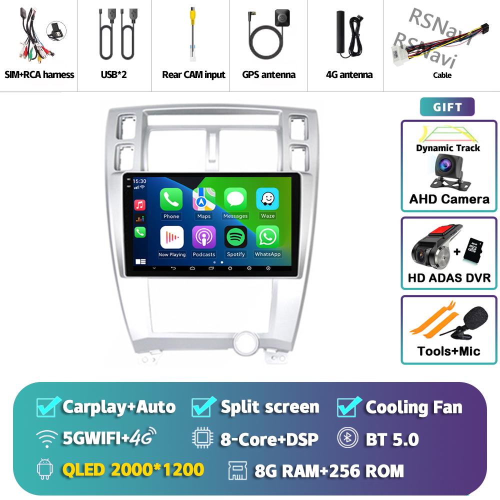 Android 14 Car Radio For Hyundai Tucson 2004 - 2009 Player Multimedia GPS Navigation Stereo CarPlay Auto Video Head Unit DSP DVD