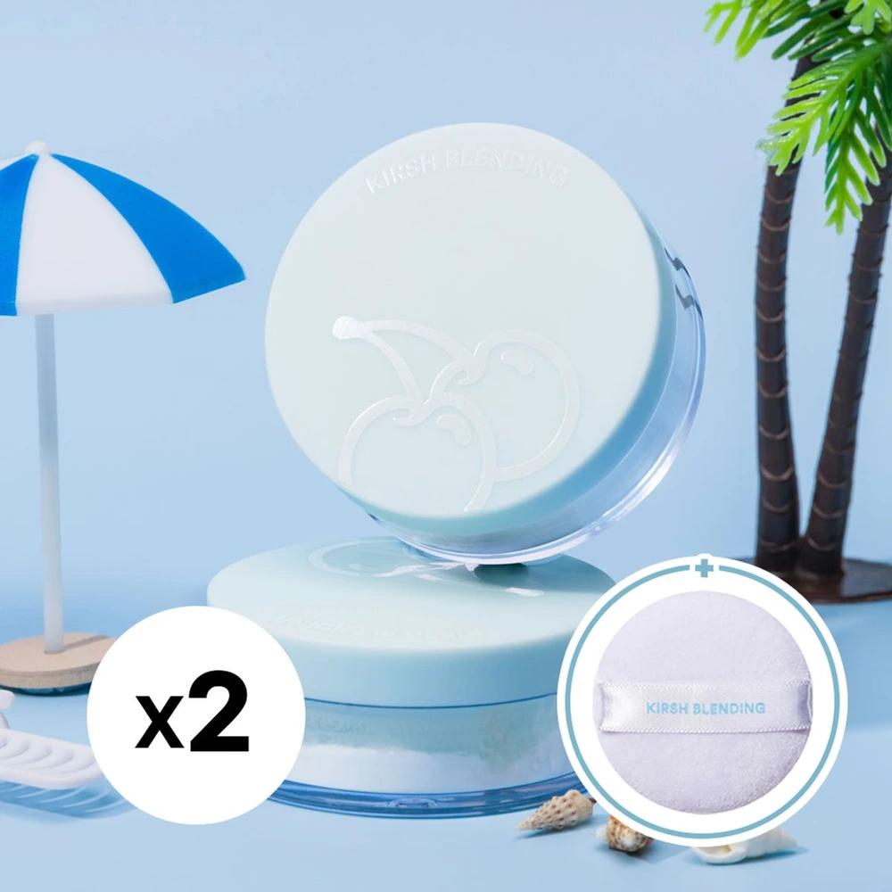 [2-pack] Fluffy Warpy Powder + Microfiber Puff Gift