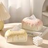 Creamy Ceramic Tissue Box for Living Room