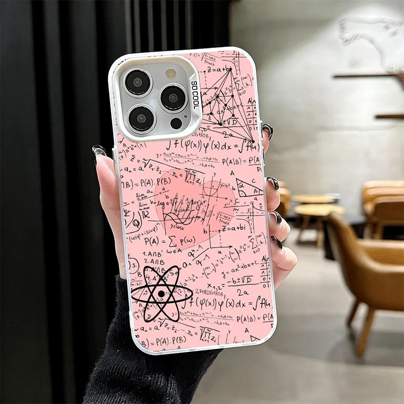 Physics Chemical Mathematics Soft Phone Case for iPhone 15 16 17 Pro Max 17Air 16E 14 Plus 13 12 Mini Shockproof Cover Back Shel
