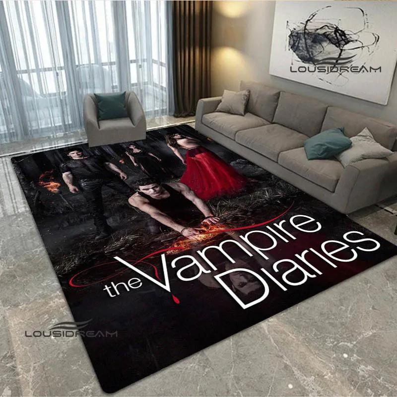 The Vampire Diaries Damon salvatore print carpet Yoga mat area rug room decor door mat Non -slip carpet kawaii rug Birthday Gift