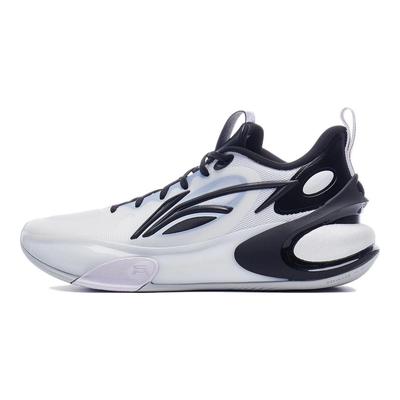 Li Ning Yu Shuai 17 Low Tessuto Confortevole Pelle Sintetica TPU Antiscivolo Scarpe da Basket Basse Uomo sneaker Bianco ABAT127-1