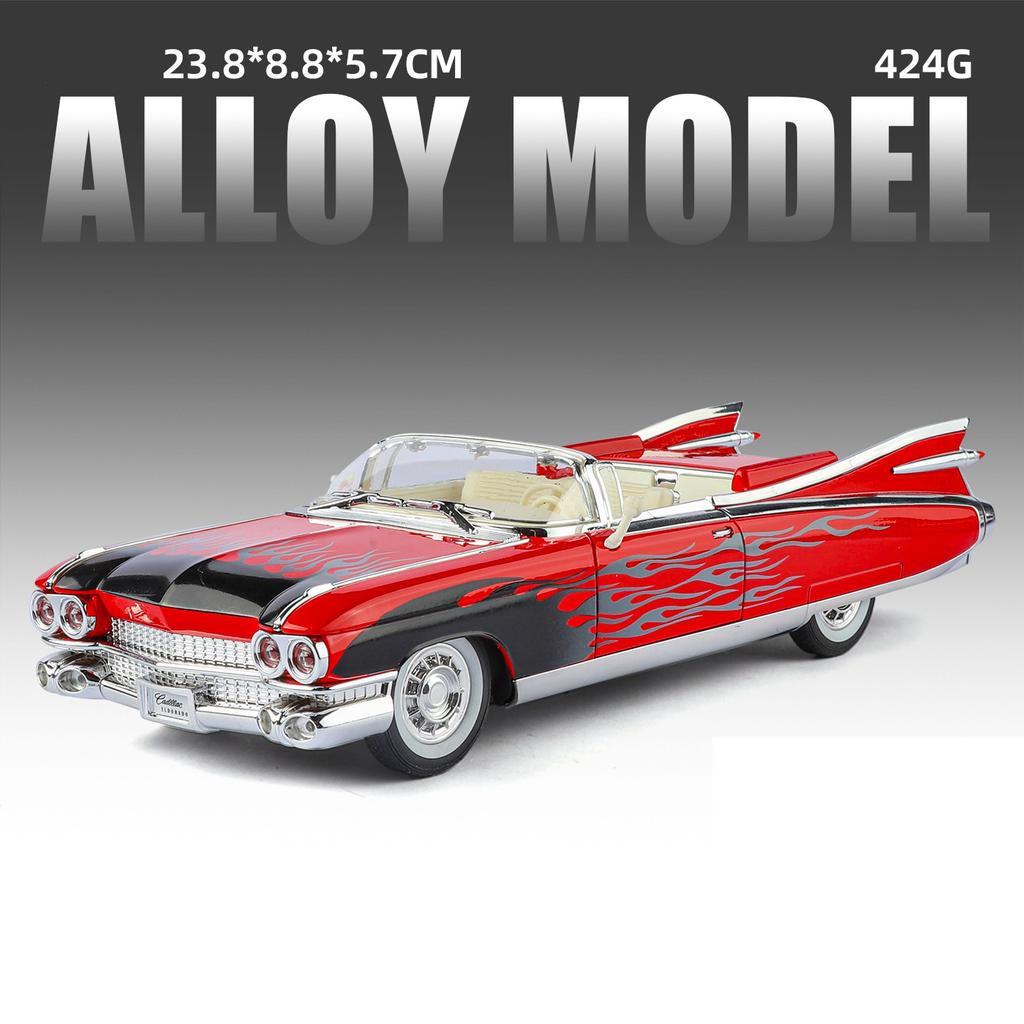 1:24 Eldorado Biarritz BIG ROCKET Alloy Model Car Toy Diecasts Metal Casting Sound and Light Car Toys For Children Vehicle