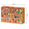 Christmas Countdown Calendar 24-Day 24-Day Irregular Stone Ornament Christmas Gift For Kids Teen Girls Boys Nature Lovers