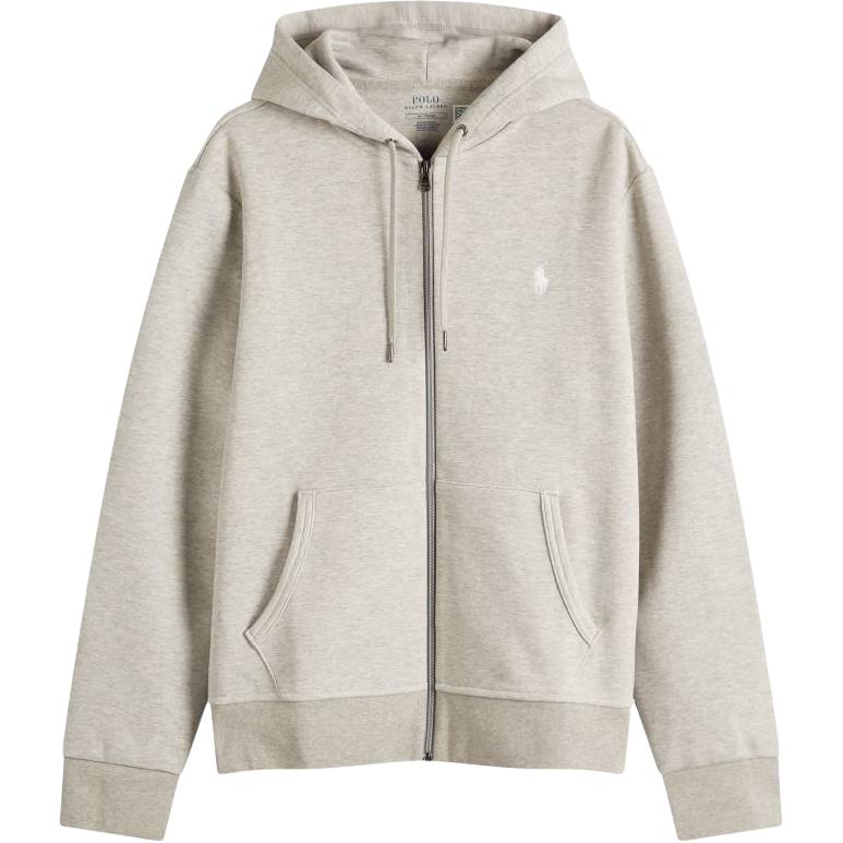

Толстовка мужская Polo Ralph Lauren с логотипом, с длинным рукавом, с капюшоном, на молнии, цвет меланжевый розовый 710881517-060 XL