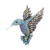Elegant Sturdy Hummingbird Brooch with Rhinestones Detailing Ornament for Fashionable Women and Special Occasions