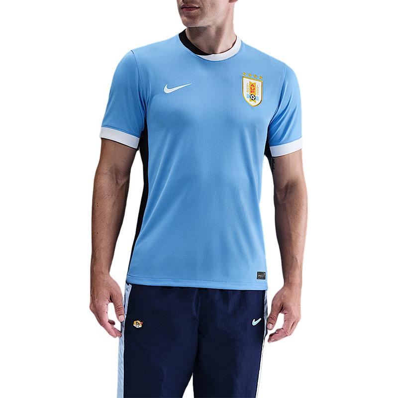 Nike Uruguaj Domáca verzia pre fanúšikov Rýchloschnúce Priedušné Okrúhly výstrih Krátky rukáv Futbalové tričko Pánske Vrcholy IM8589-412