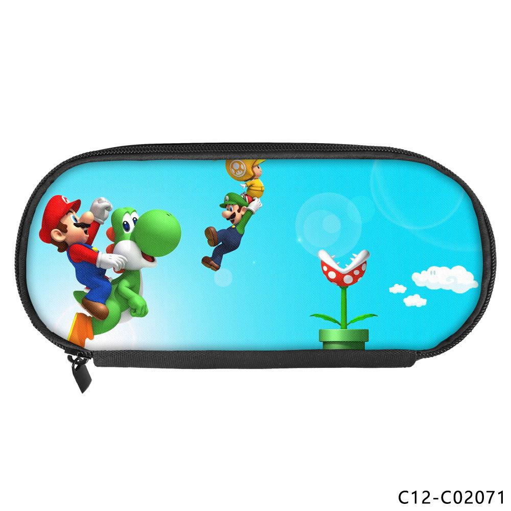 Animation Peripheral Single-layer Children's Pencil Bag Vertical Square Polyester Student Stationery Pencil Bag