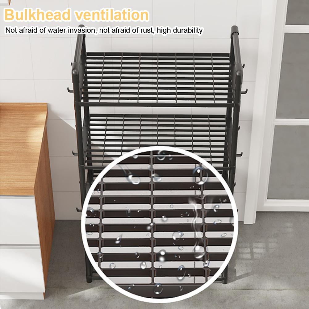 5 Tier Storage Shelves Heavy Duty Shelving Unit 66 Lbs Capacity Storage Rack for Kitchen Pantry Closet Bathroom Laundry Garage