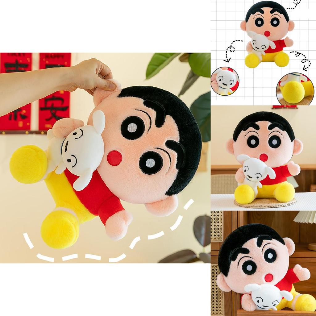 Adorable Japanese Style Plush Crayon Shinchan Doll Gift For Kids 35cm 45cm 60cm 80cm