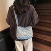 Niche design casual simple texture fashion trend small square bag summer new 2025 women's shoulder messenger bag
