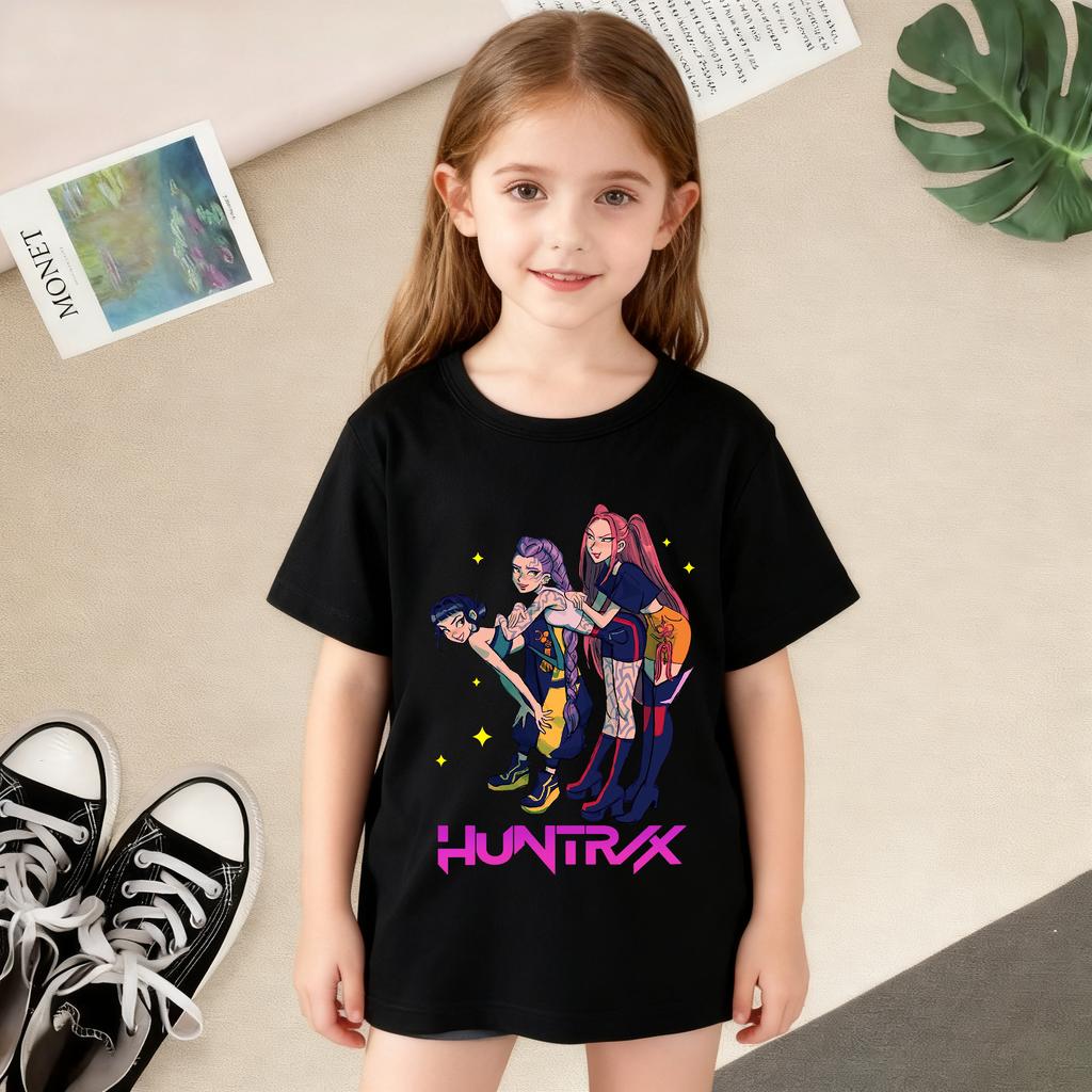 T-Shirts Girls Children's Girl Cartoon Printed Casual T-Shirt T Fashion Comfortable Short Sleeve Children's Clothing Top