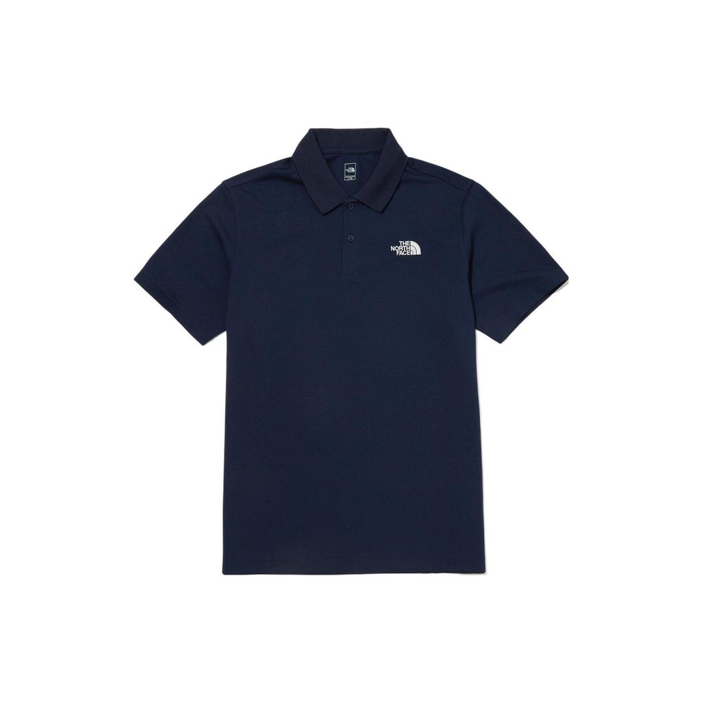THE NORTH FACE Polo Shirts Men's Blue Polo Collar Moderate Straight Fit NT7PN02B