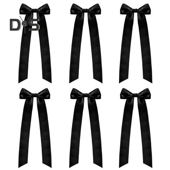 6 Pcs Candlestick Bow Decor Large Candle Holder Ribbon Bows Dining Table Centerpieces for Gift Wrapping Wedding Bridal Shower Bachelorette Party Decor