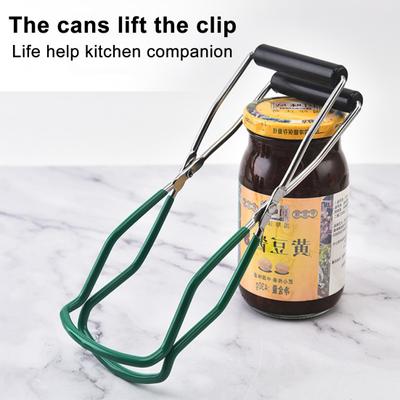 Kleště na zvedání zavařovacích sklenic Protiskluzová rukojeť Tepelná izolace Kovová Univerzální Širokoúhlá svorka na zvedání plechovek Uchopovací nástroj Kuchyňské pomůcky