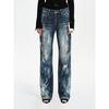 Vintage Washed Straight-Leg Jeans