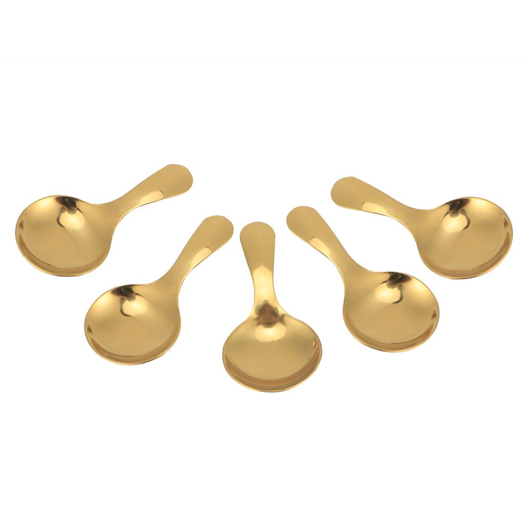 5 Stück 304 Edelstahl Eisportionierer Teelöffel Dessertlöffel Eis Küchenutensilien Gold