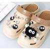 1set New Fashion Set Hole Shoe Charms Accessories Shoe Buckle Cute Pearl Bear Water Diamond Chain DIY 3D Shoes Decorations