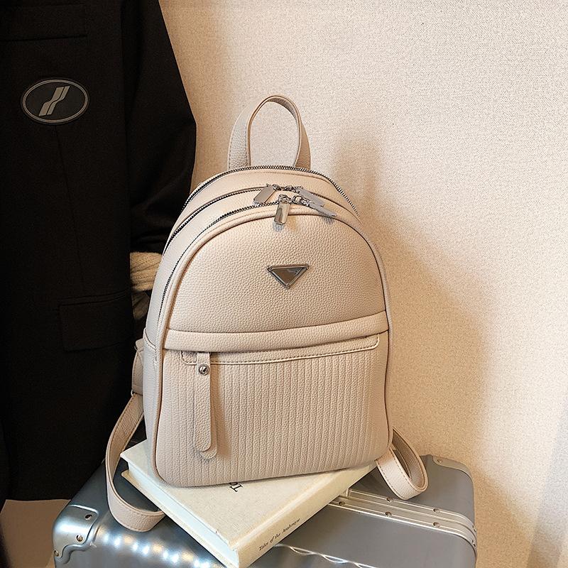 Premium Sense Simple Backpack Bag Women's New Niche Versatile Student Bag Commuter Casual Backpack