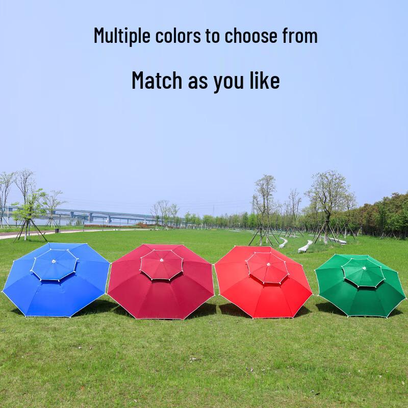 Outdoor Double-Top Patio Umbrella