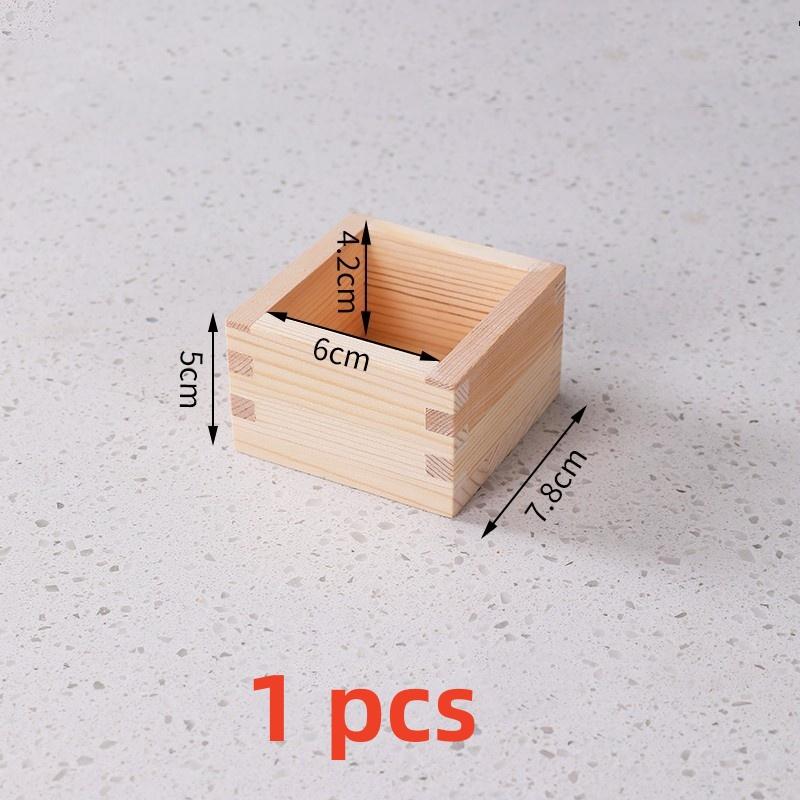 

Seafood sushi sashimi Decoration Japanese Style Dotted small Sushi Wooden Box dry ice bottle Creative Swings Cold Vegetables