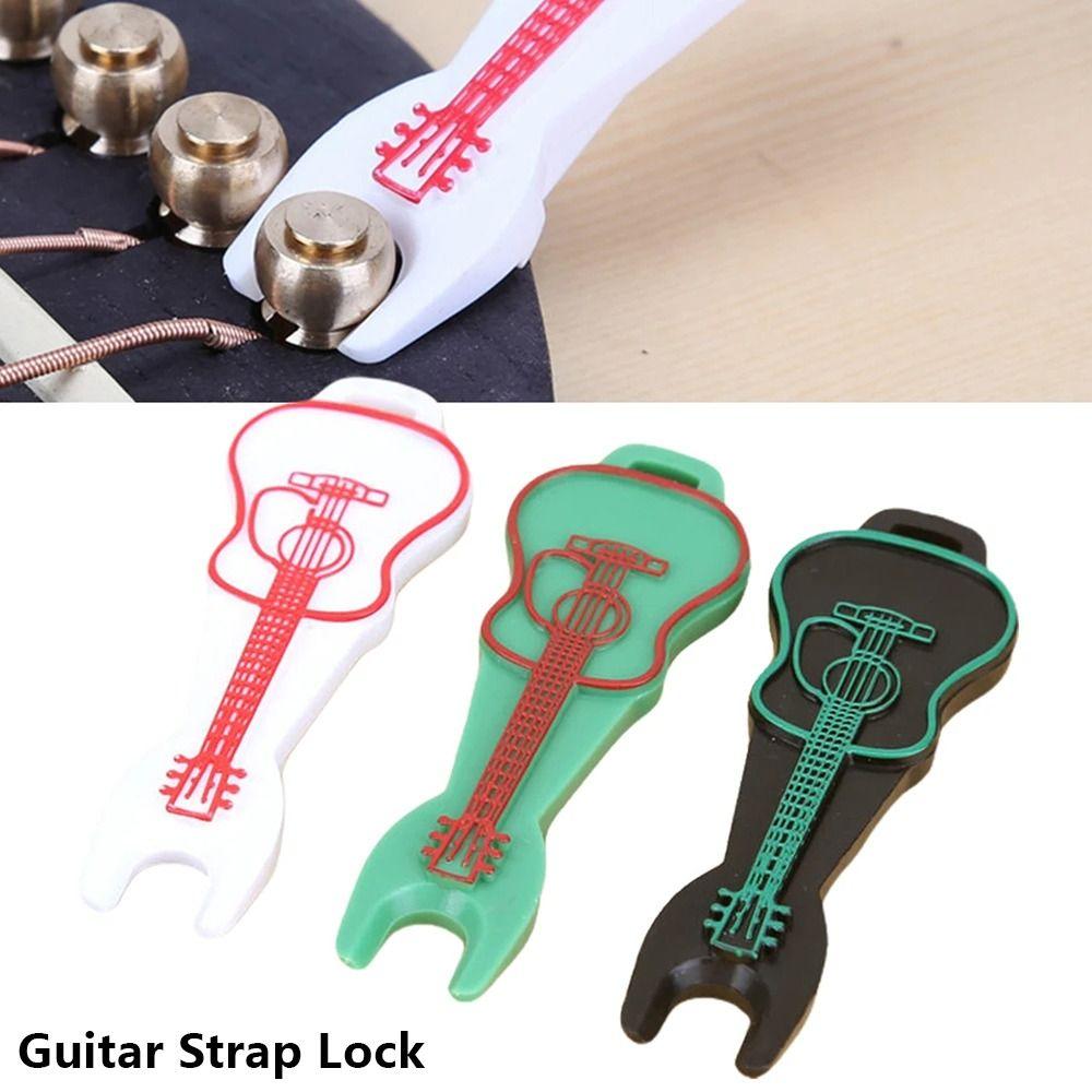 1Pcs Strap Retainer System Locking Button Pins Locking End Stud  for Acoustic Bass Guitar