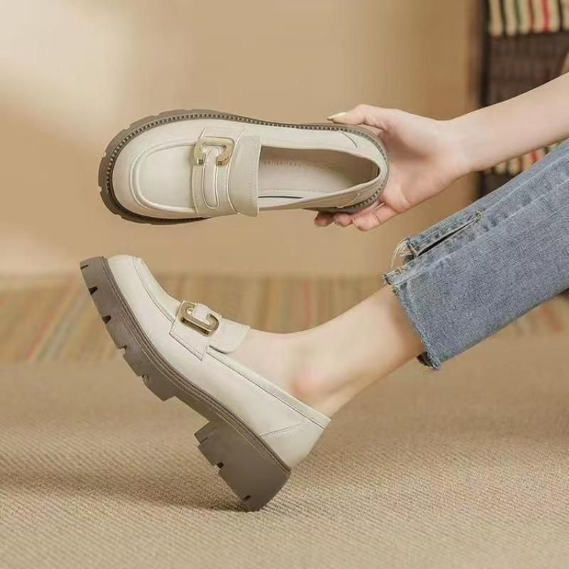 

Платформа женские универсальные высокоценные новые осенние женские туфли ретро маленькие кожаные туфли туфли-маффины 40