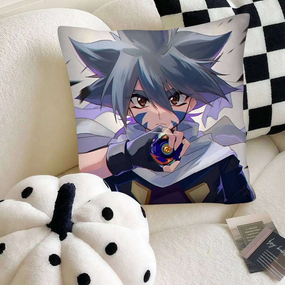 Anime B-Beyblade Burst Kissenbezug Mode Quadratischer Kissenbezug Schlafzimmer Sofa Raum Ins Dekoration Freizeit