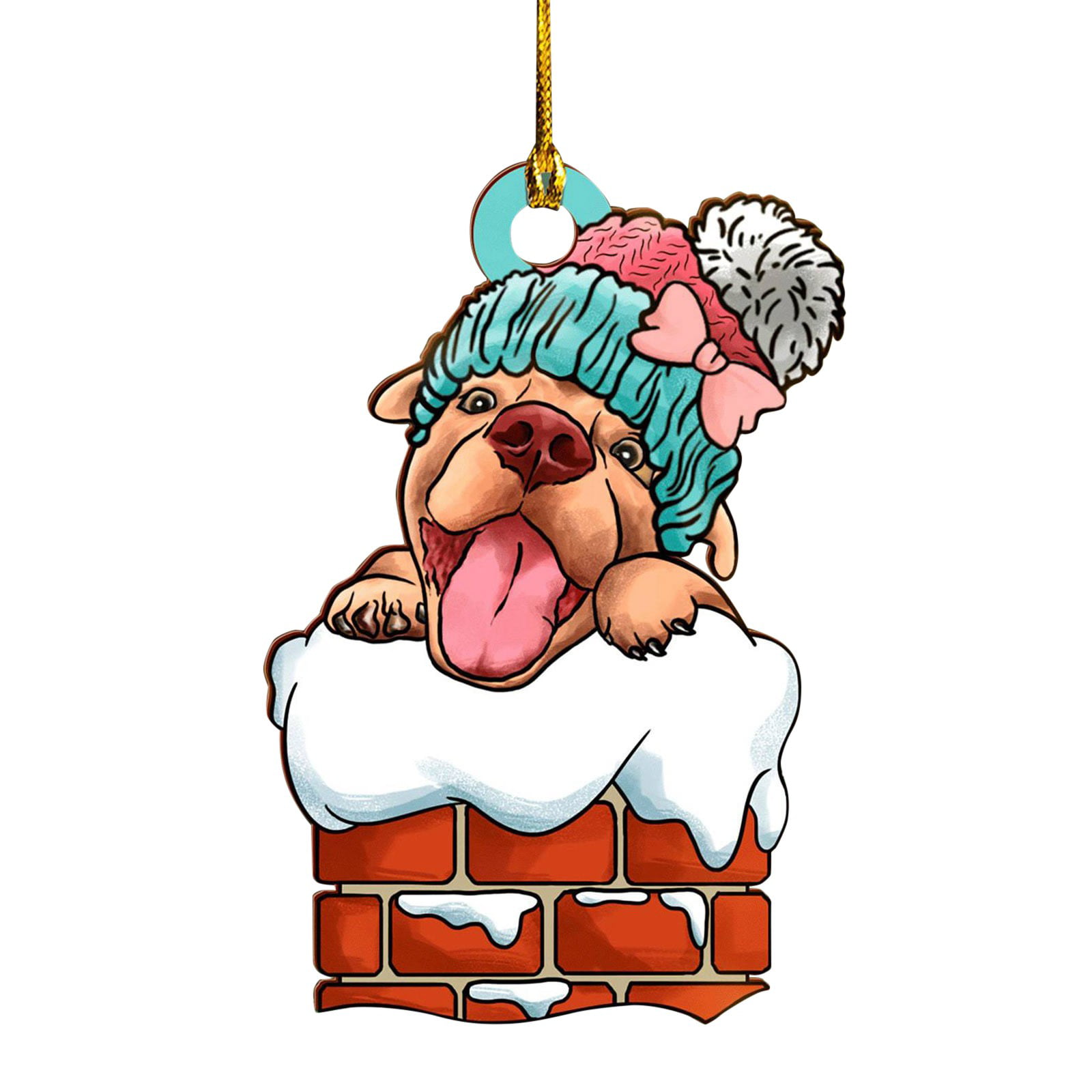 

Рождественское украшение для собаки Акриловая подвеска для елки Знак Статуэтка Украшения Подарок на Новый год 2023 Принадлежности для вечеринки D