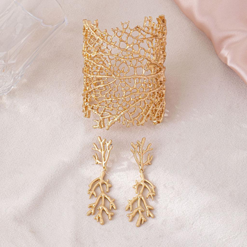 Fashion  Jewelry Set  Bracelet Earrings For Women Ladies