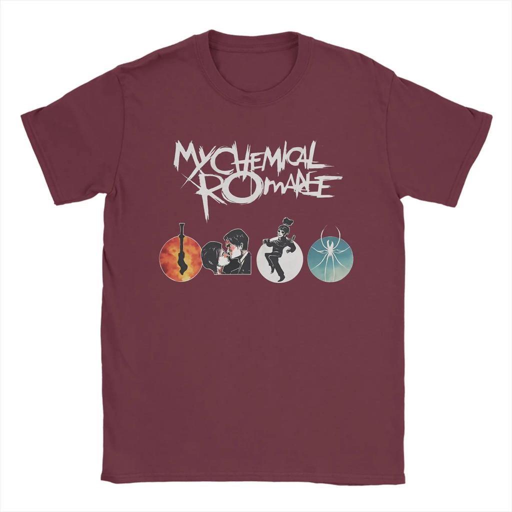 My Chemical Rounisexce Rock Music T Shirt Summer Harajuku T Shirts Unisex Pure Cotton Oneck Oversized Clothing Short Sleeve Tshirt
