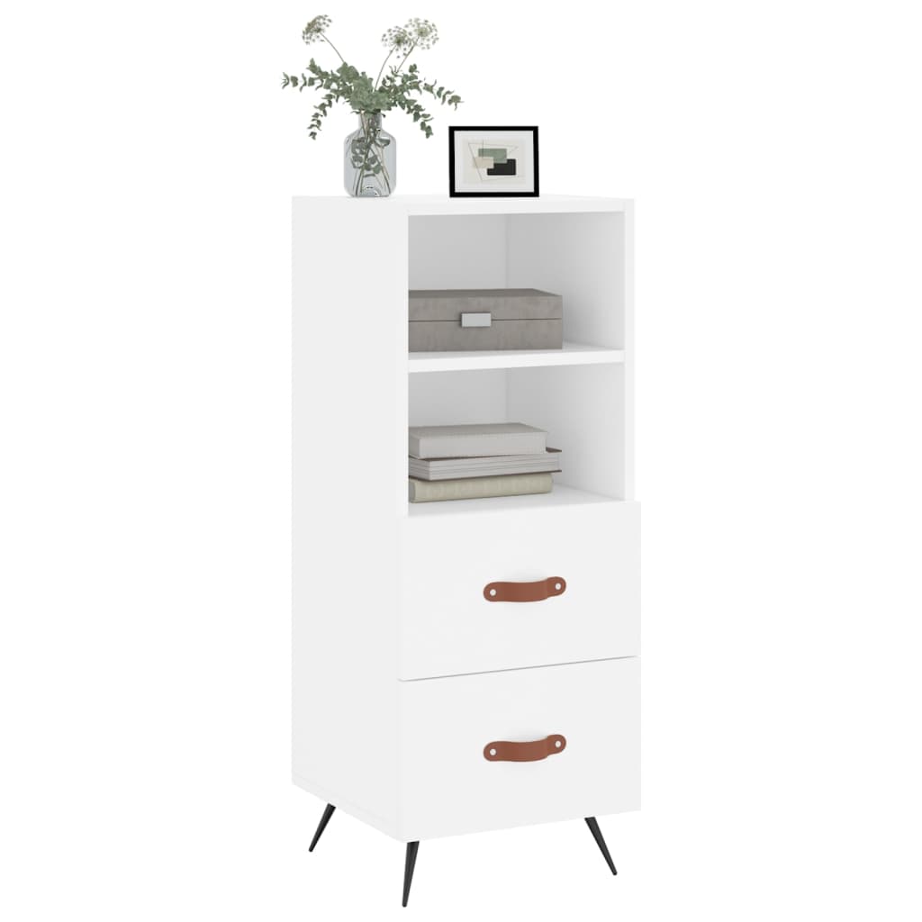 Sideboard White 34.5 X 34 X 90 Cm Particleboard