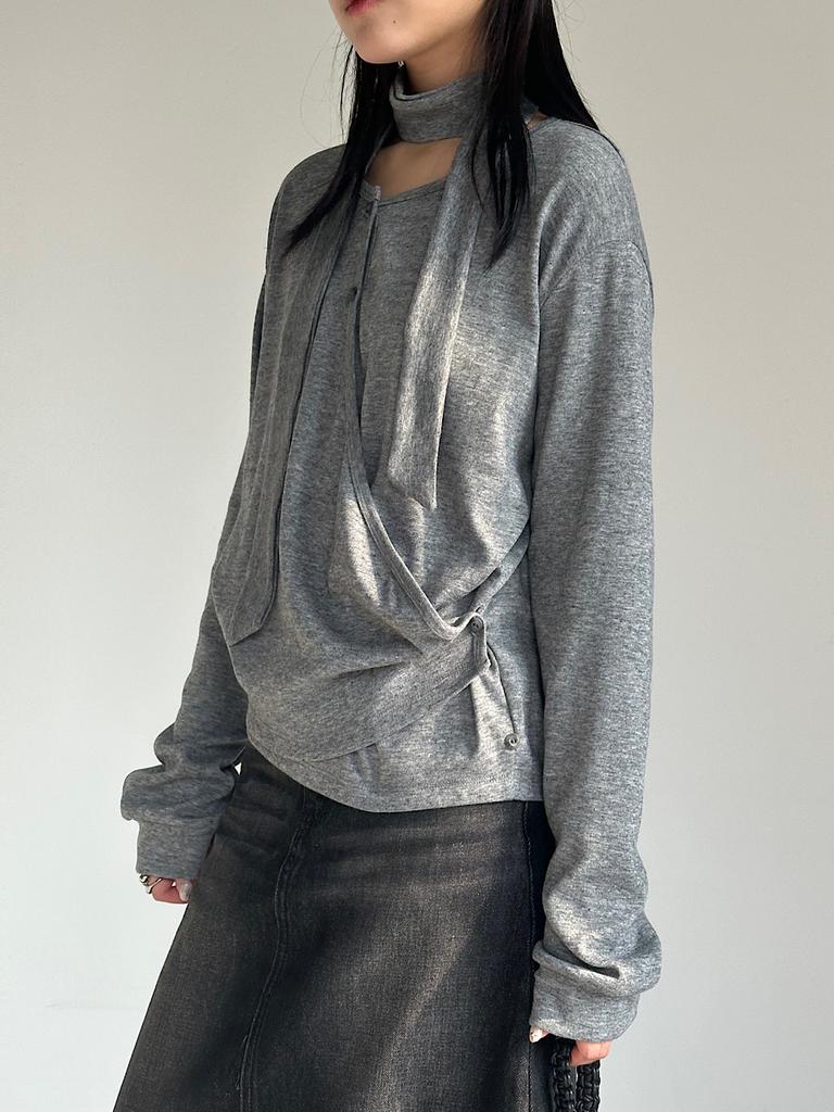 APOEM Tie Layered T-Shirt (2C)