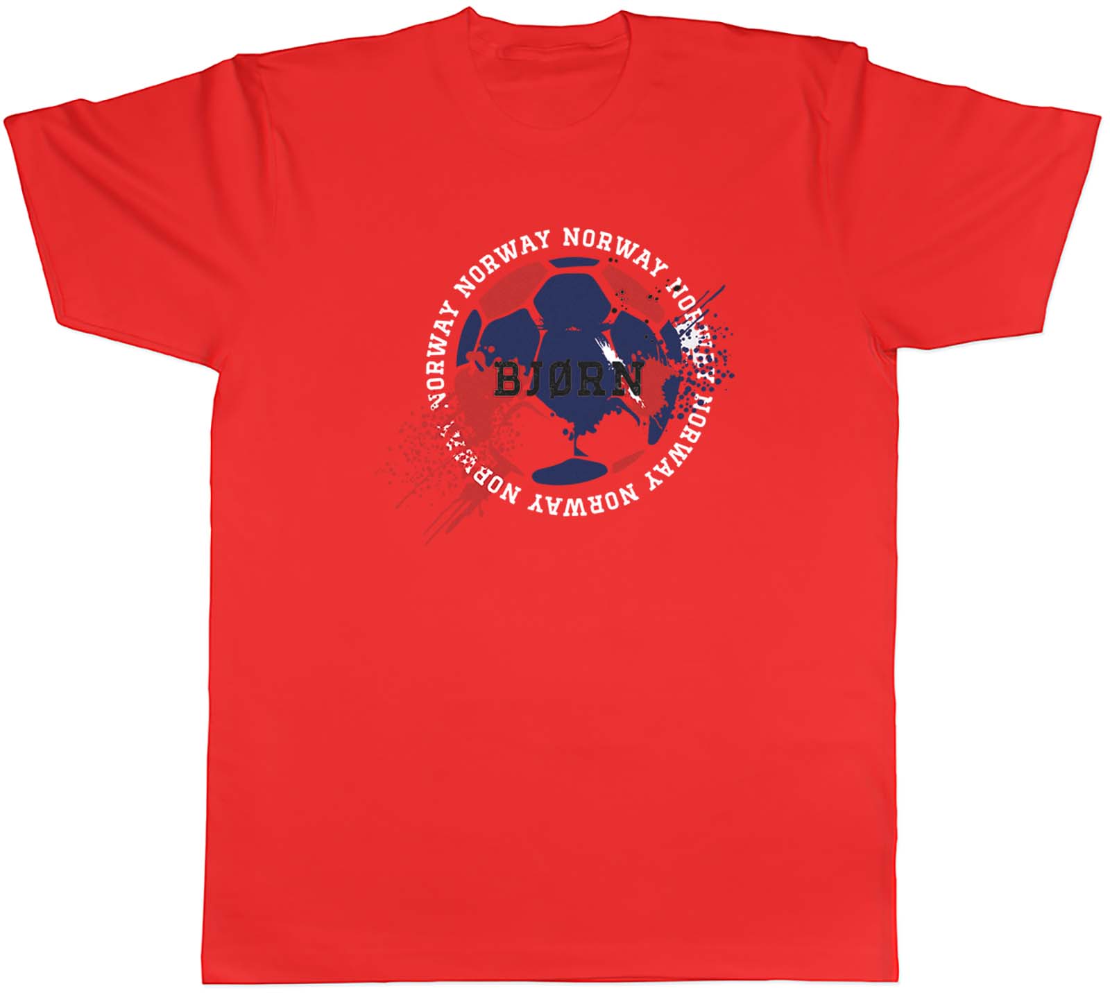 Personalised Norway Football Sports Mens Unisex TShirt Tee Gift S